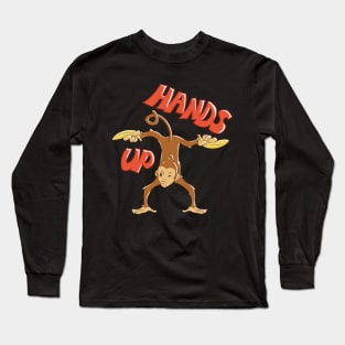 hands up monkey Long Sleeve T-Shirt
